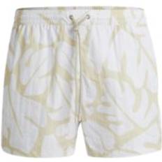 Hugo Boss White Swimwear Hugo Boss Men's Seasonal Pattern Quick-Dry Swim Shorts Open White