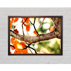 Marlow Home Co Fall Tree Walnut Framed Art 141.4x100cm