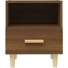 vidaXL 817301 Brown Oak Bedside Table 35x40cm