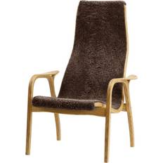 Swedese Lamini Childrens Sheepskin Espresso/Oiled Oak Armchair 79cm