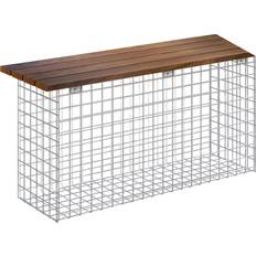 Gabiona Gabion 102cm Garden Bench