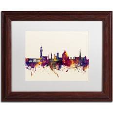 Trademark Fine Art 'Florence Italy Skyline' Framed Graphic on