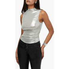 WeWoreWhat Ruched Turtleneck Top