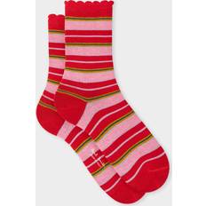 Paul Smith Women Socks Paul Smith Women's Red Stripe Frill Socks One