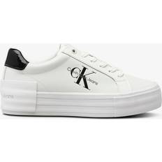 Calvin Klein Women Shoes Calvin Klein Leather Platform Trainers White