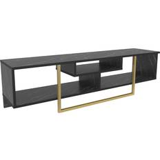 Marbles TV Benches Decorotika Asal Indsutrial Black/Gold TV Bench 150x40cm