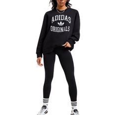 Adidas Sweatshirts - Women Jumpers adidas Women's Originals Varsity Crew Sweatshirt - Black