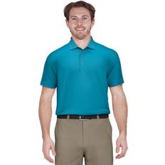 PGA tour Men's Airflux Mesh Golf Polo Shirt Cyan Blue