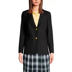 Lands' End Women Blazers Lands' End School Uniform Women's Hopsack Blazer Black