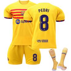 American Football Football Kits Funkyn FC Barcelona 2023 Fourth Jersey Pedri #8 Soccer Jersey Kits For Kids Adults