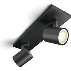 Philips Hue Connected Runner Black Ceiling Flush Light 30.5cm