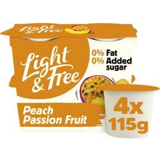 Yoghurts Peach Passion Fruit Greek Style Yogurt 115g 4pcs