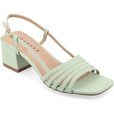 Green Heeled Sandals Journee Collection Women's Shayana Block Heel Sandals Green