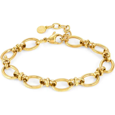 Nomination Gold Plated Bracelets Nomination Affinity Elaborate Central Link Chain Bracelet - Gold