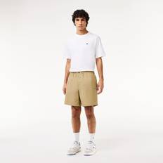 Lacoste Beige Trousers & Shorts Lacoste Men's Relaxed-Fit Drawcord Shorts Cb Lion