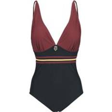 Red Swimsuits Harry Potter Gryffindor Swimsuit black bordeaux