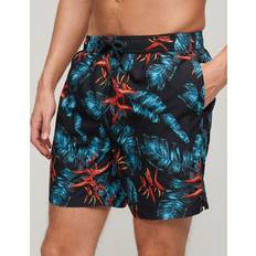 Superdry Men - XL Swimwear Superdry Men's Recycled Hawaiian Print 17-inch Swim Shorts Navy