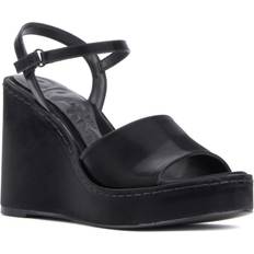 Olivia Miller Women's Magnetic Wedge Sandal Black