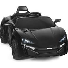 Costway 12V 2.4G RC Electric Vehicle with Lights-Black