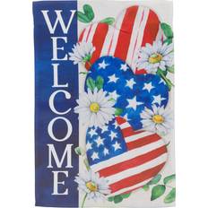 Northlight Stars & Stripes Hearts Patriotic Americana Garden Flag