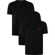 HUGO Pack Crew T-Shirts Black