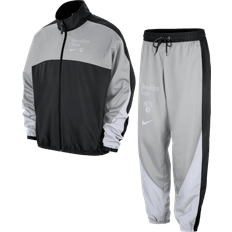 Nike Brooklyn Nets Starting 5 Courtside Men's NBA Graphic Print Tracksuit - Black/Flat Silver/White