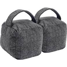 Nicola Spring Interior Doorstop Herringbone Handle Pack of 2