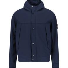 Stone Island Light Soft Shell R Hooded Jacket - Navy