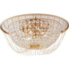 Mercer41 Graf Golden Ceiling Flush Light 45cm