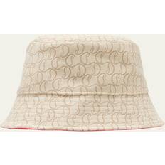 Christian Louboutin Bobino Monogram Toille Jacquard Bucket Hat