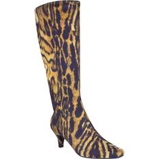 Impo Women's Namora Tall Heeled Boots Natural Multi- Faux Suede, Synthetic Pol