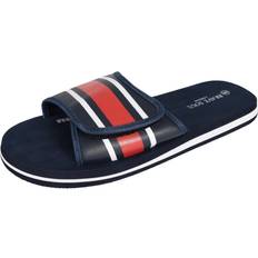 Brave Soul Red Navy, 6 Mens Slider Mule Sandals Beach Slipper