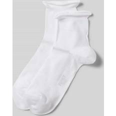 Esprit Damen Kurzsocken Basic Pure 2-Pack W SSO Baumwolle einfarbig Paar, Weiß White 2000 39-42