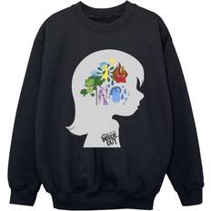 Disney Boy's Inside Out Head Silhouette Sweatshirt - Black