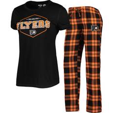 Concepts Sport Women's Black/Orange Philadelphia Flyers Badge T-Shirt & Pants Sleep Set