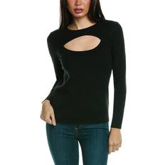 Carolina Herrera Cutout Scoop Neck Wool Sweater