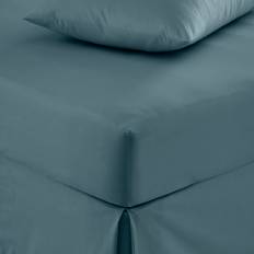 Cotton Bed Sheets Dunelm Pure Bed Sheet Blue (200x150cm)