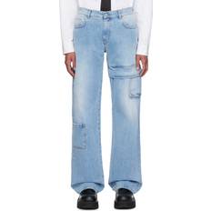 1017 ALYX 9SM Blue Oversized Cargo Jeans BLU0004 LIGHT BLUE