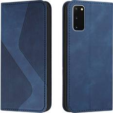 Samsung Galaxy S20 Mobile Phone Covers Samsung Galaxy S20 Case, PU Leather Flip Cover Magnetic Closure Wallet Card Slots Stand Case,Blue