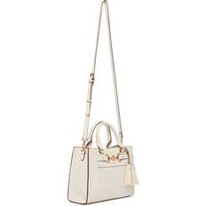 Anne Klein Women's E/W Horsebit Satchel in White size 11.75"