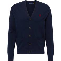 Polo Ralph Lauren Cotton V-Neck Cardigan - Hunter Navy