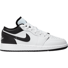Kids jordan 4 Nike Air Jordan 1 Low GS - White/White/Black