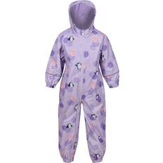 Purple Rain Overalls Children's Clothing Regatta Kid's Peppa Pig Pobble Waterproof Puddle Suit - Pastel Lilac