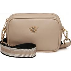 Alice Wheeler Mini Mayfair with Webbing Strap Bag - Stone