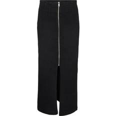 Vero Moda Monic High Waist Long Skirt - Black/Black Denim