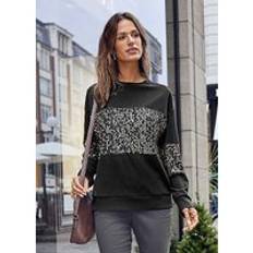 Witt International Decorated Sequin Round Neck Sweatshirt Gold