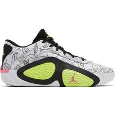 Women Basketball Shoes Nike Tatum 2 - White/Black/Hyper Pink/Volt