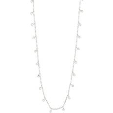 Pilgrim Maja Necklace - Silver/Transparent