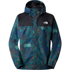 The North Face 3XL - Men Rain Clothes The North Face Men's Antora Jacket - Summit Navy Camo Texture Print/TNF Black