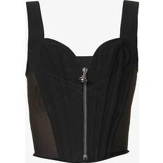 Vivienne Westwood Womens Black Classic Sweetheart-neck Woven top